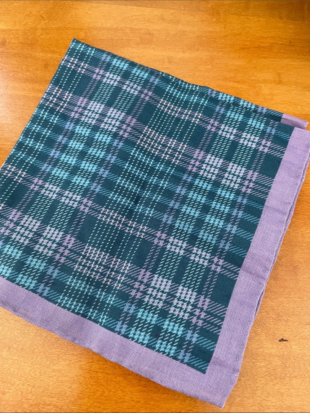Black Brown 1826 Linen/Cotton pocket square patterned